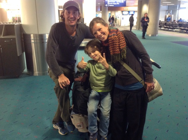 Touch down in Portland and last pic of "just the three of us"!