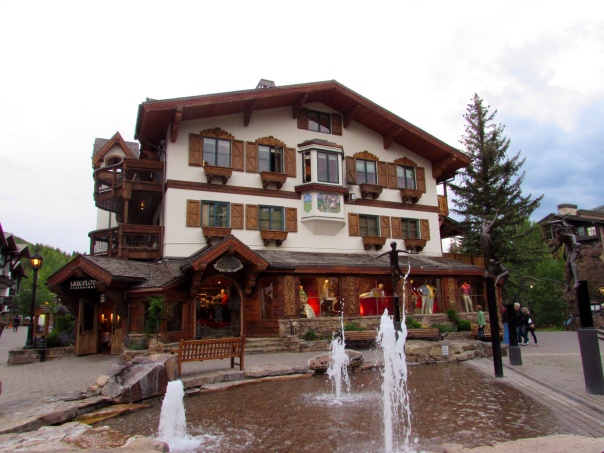 No, this is not in an Austrian village - this is downtown Vail!